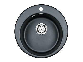 Кухонная мойка Paulmark GELEGEN 50 PM404800-BLM 50х50 цвет черный